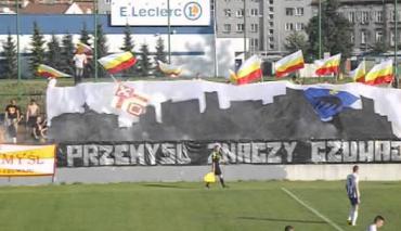 Czuwaj Przemyśl - MKS Kańczuga -  oprawa "PRZEMYŚL ZNACZY CZUWAJ"