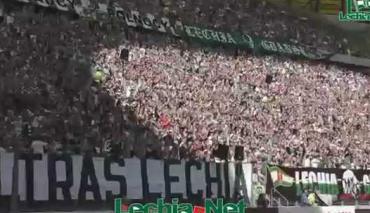 Doping kibiców Lechii podczas meczu Lechia - Lech