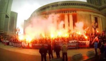 Lech, Cracovia, Arka i KSZO na Marszu Niepodległości 2015