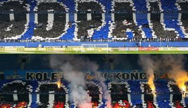 Oprawa: KOLEJORZ W KOŃCU ODPALI 