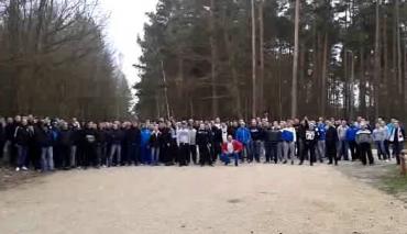 Raków Częstochowa - Stal Mielec - Kibice Stali w drodze na mecz