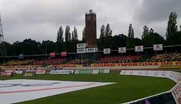 Sparta Wrocław - Stal Rzeszów, oprawa na 65-lecie klubu 