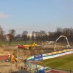 Zakaz dla kibica na budowie
