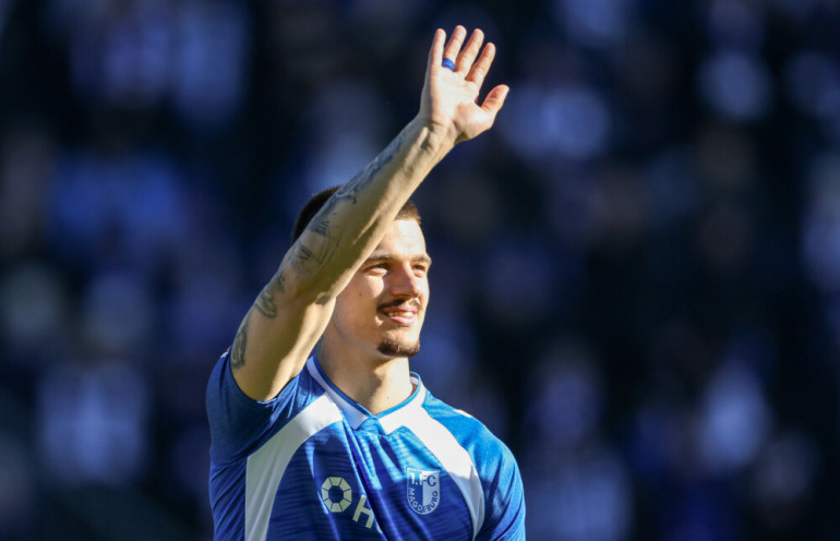 15.02.2026 Lipsk Mecz Drugiej Bundesligi 2025/2026 Magdeburg - Arminia Bielefeld NZ Mateusz Zukowski 