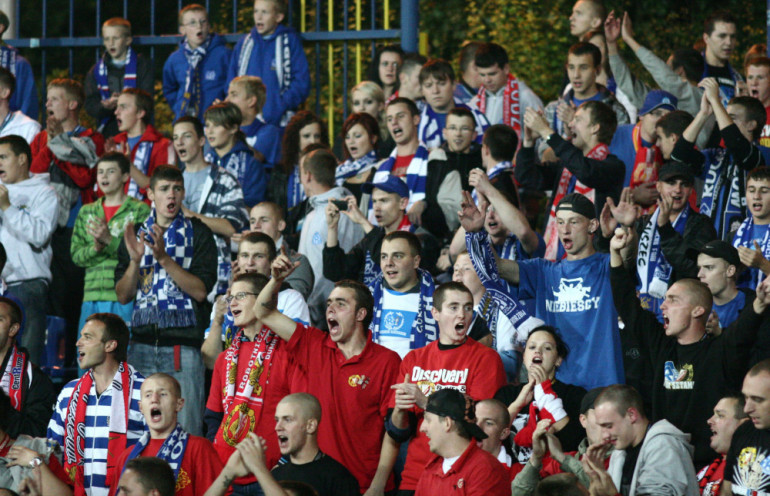 25.09.2010 Chorzow , Stadion Miejski , ul. Cicha 6 , Mecz ekstraklasy piłkarskiej Ruch Chorzów - Widzew Łódź