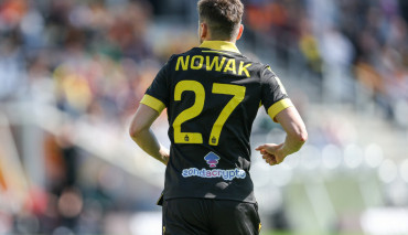bartosz nowak w trakcie meczu gks katowice