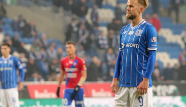 Christian Gytkjaer w barwach Lecha Poznań