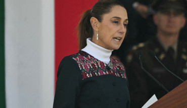 Claudia Sheinbaum przemawiająca