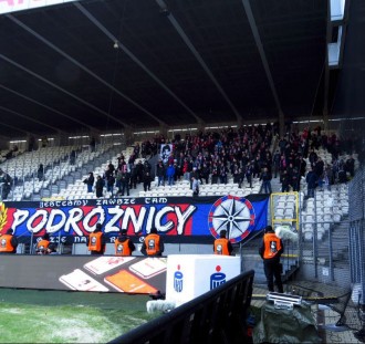 Mecze Rakowa na stadionie w Bełchatowie z udziałem kibiców gości
