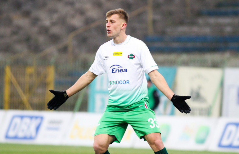 Dawid Abramowicz w barwach I-ligowego Radomiaka Radom