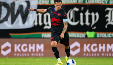 igor drapiński w meczu piasta gliwice w sezonie 26/27