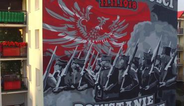 Imponujący mural kibiców Lecha