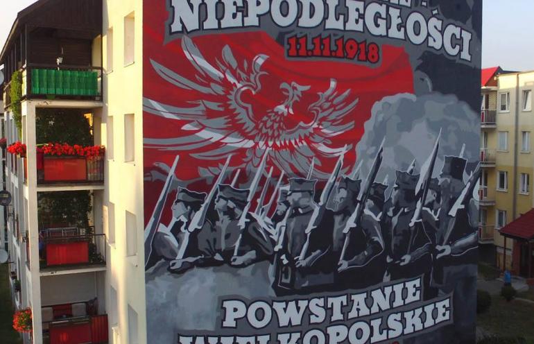 Imponujący mural kibiców Lecha