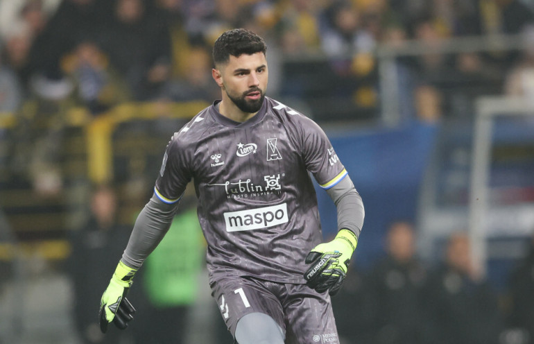 ivan brkic w trakcie meczu z legia