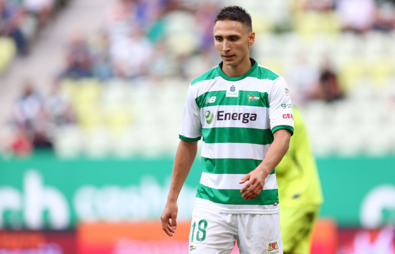 Jakub Arak w barwach Lechii Gdańsk