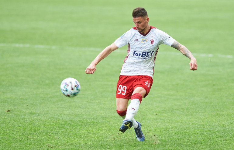 Jakub Wróbel w barwach ŁKS-u Łódź