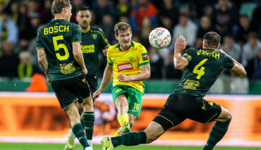 kadr z meczu GKS katowice w Żylinie podczas eliminacji do Ligi Konferencji