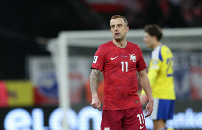 Kamil Grosicki w dniu 31.03.2026 podczas meczu ze Szwecją (baraż do Mistrzostw Świata 2026)