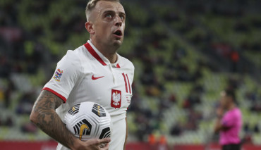 Kamil Grosicki w meczu Polska - Włochy w ramach Ligi Narodów UEFA