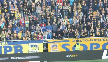 Kibice Arki Gdynia z Derbów Trójmiasta