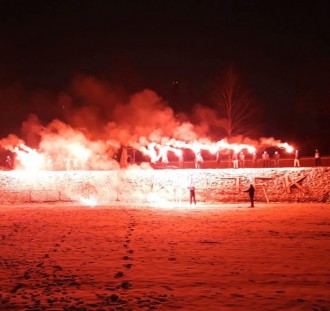 Kibice GKS-u Katowice pamiętali o górnikach z Kopalni Wujek