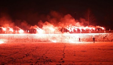 Kibice GKS-u Katowice pamiętali o górnikach z Kopalni Wujek