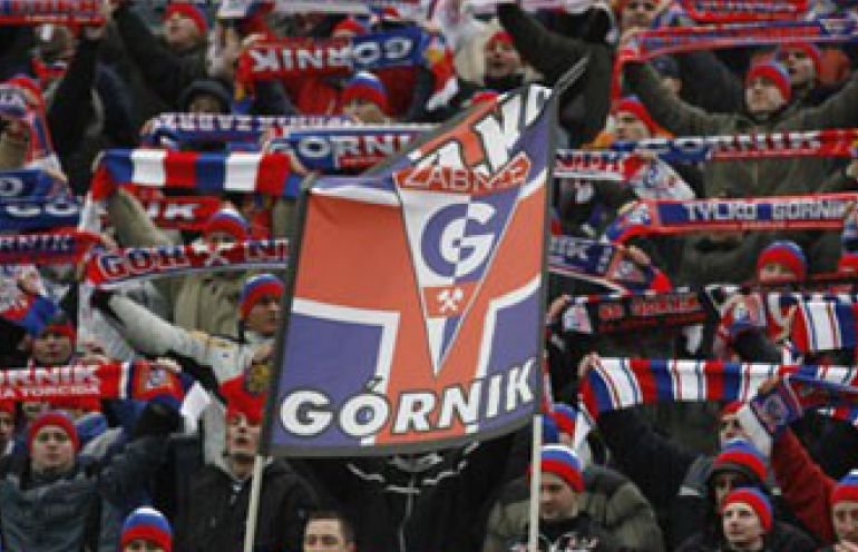 Kibice Górnika odwiedzili piłkarzy przed derbami