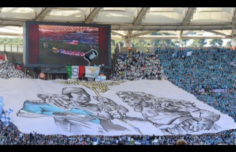Kibice Lazio protestują