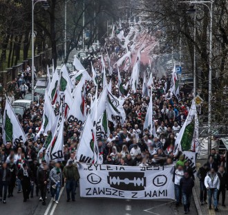 Głośny i efektowny przemarsz Legionistów przez miasto!