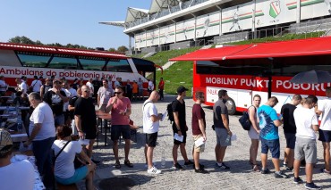 Kibice Legii Warszawa oddają krew