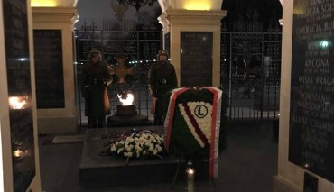 Kibice Legii Warszawa oddali hołd obrońcom Lwowa