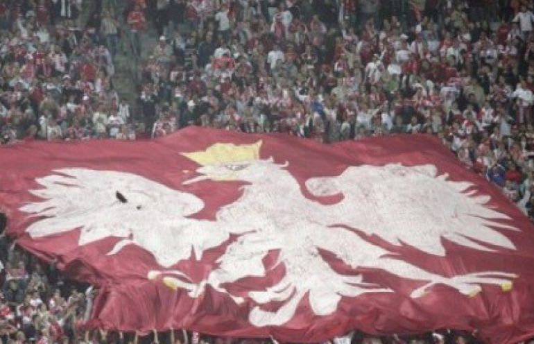 Kibice na meczu Niemcy - Polska