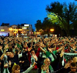 Kibice Radomiaka Radom hucznie uczcili awans do I Ligi!
