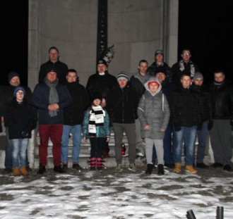 Kibice Sandecji Nowy Sącz pamiętali o 156. rocznicy wybuchu Powstania Styczniowego