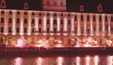 Kibice Śląska Wrocław również upamiętnili rocznicę Powstania Wielkopolskiego