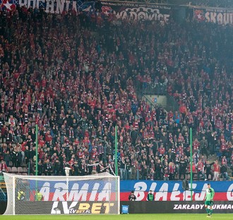 Po raz kolejny znakomita frekwencja i głośny doping na meczu domowym Wisły Kraków