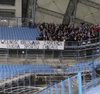 Kibice Wisły Płock zawiedzeni po meczu z Lechem