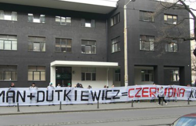 Kibice z Wrocławia skazani za transparent