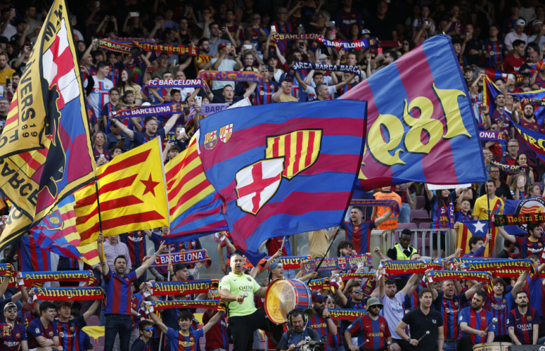 la liga barcelona kibice