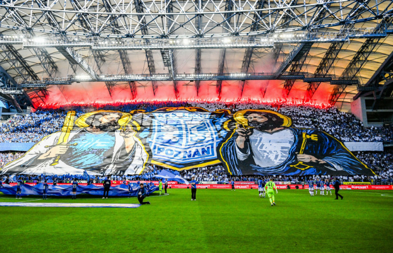 lech oprawa na mecz z legia