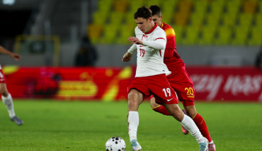 marcel krajewski w meczu przeciw czarnogórze