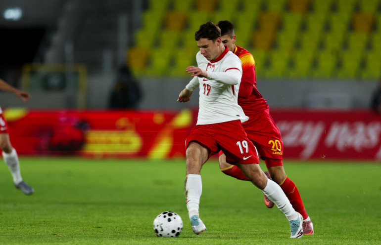 marcel krajewski w meczu przeciw czarnogórze