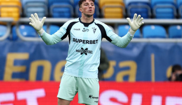 marcel łubik w trakcie meczu górnika zabrze
