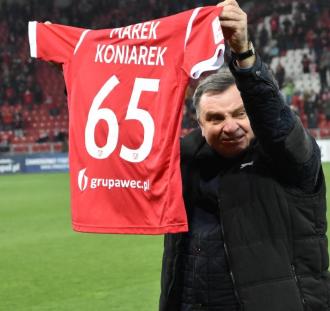 Kibice Widzewa oklaskiwali z trybun legendę klubu