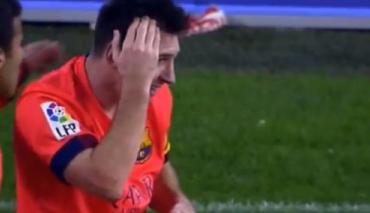 Messi trafiony butelką w głowę