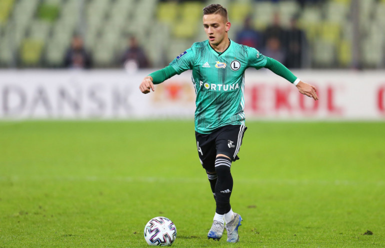 Michał Karbownik w barwach Legii Warszawa