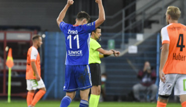 Michał Żyro, mecz II rundy elim. LE Piast Gliwice - TSV Hartberg