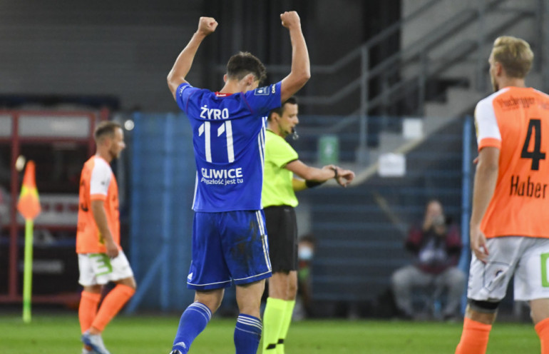 Michał Żyro, mecz II rundy elim. LE Piast Gliwice - TSV Hartberg