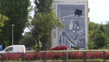 Mural w hołdzie obrońcom Poczty Polskiej w Gdańsku