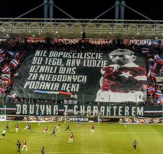 Kibice Wisły Kraków dumni ze swoich piłkarzy